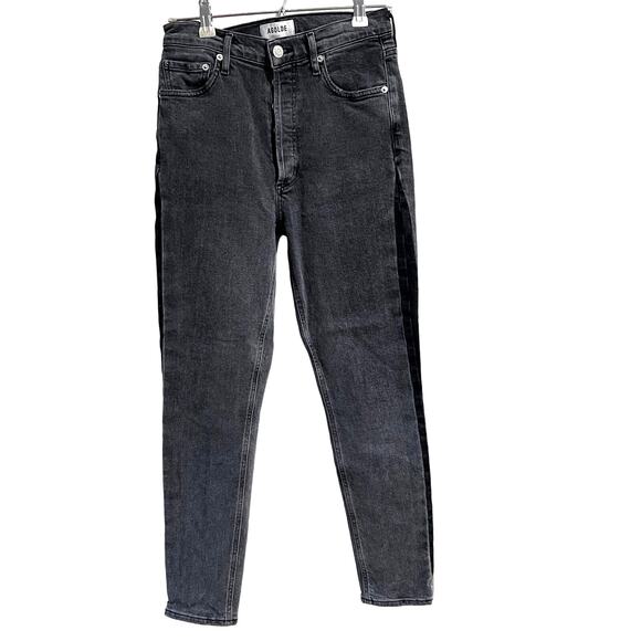 AGOLDE Jeans Women's Size 27 Hight Rise Faded Wash Slim Button Fly Nico Designer - Picture 1 of 9